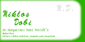 miklos dobi business card